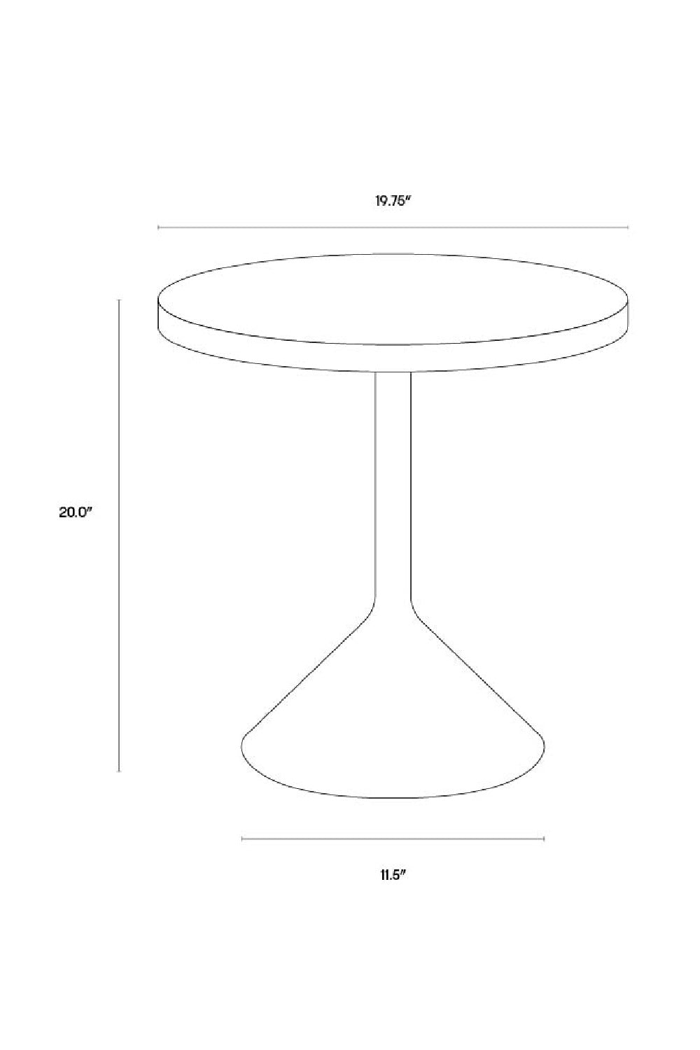 Blue Ombre End Table by Splendido Laszilo Side Table, alternate view 6