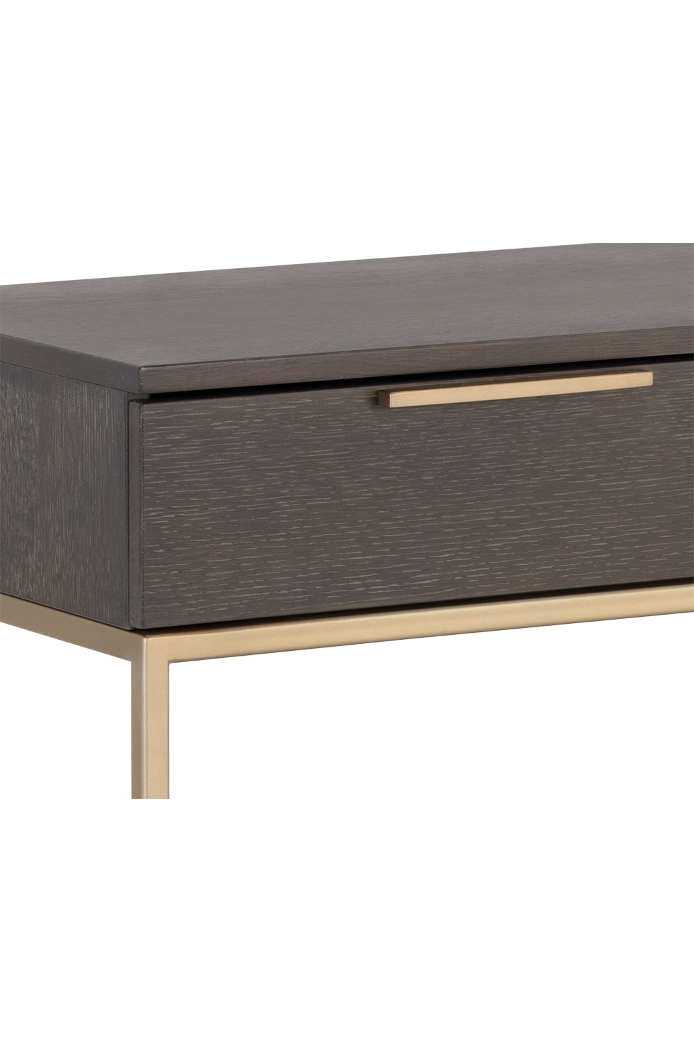 Gray Oak 3-Drawer Console Table by Splendido Rebel, alternate view 5