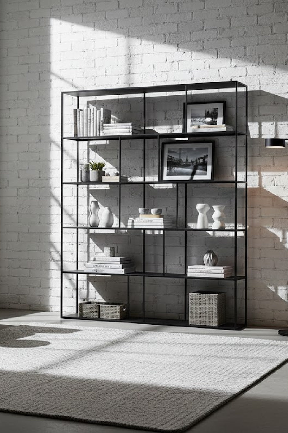 Modern Open Shelving Bookcase by Splendido Eiffel, alternate view 34