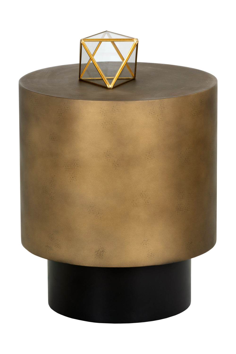 Antique Brass Round End Table by Splendido Bernaby Side Table, alternate view 3