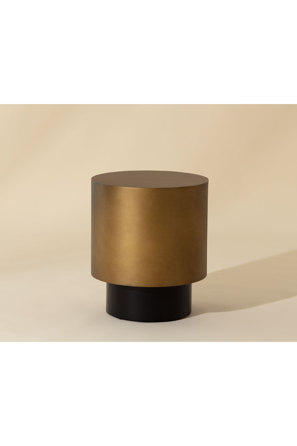 Antique Brass Round End Table by Splendido Bernaby Side Table, alternate view 5