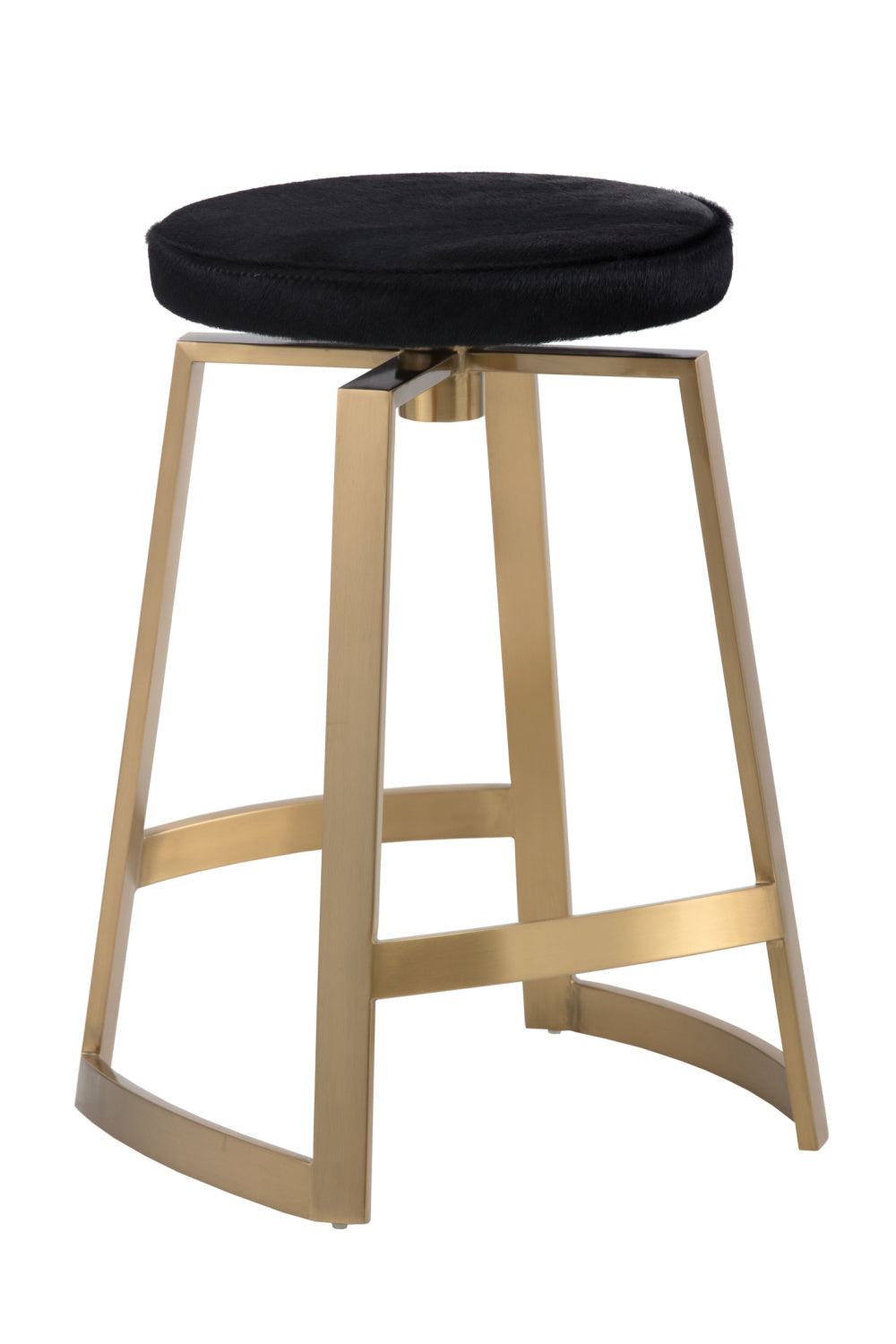 Gold-Base Swivel Counter Stool by Splendido Hendrix Accent Stool