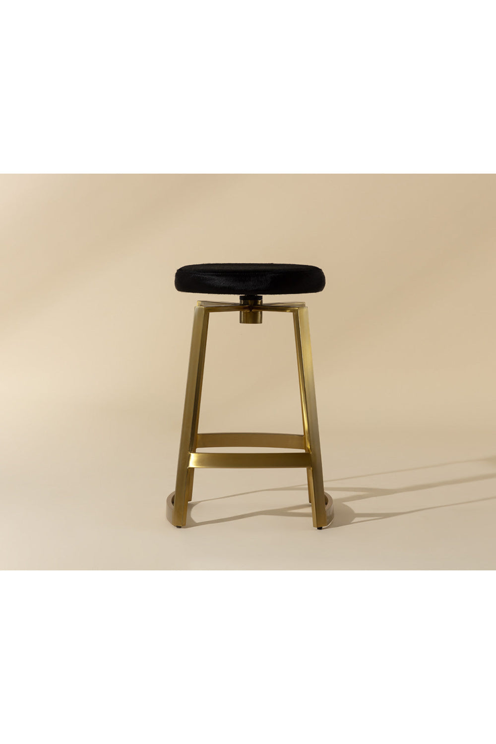 Gold-Base Swivel Counter Stool by Splendido Hendrix Accent Stool, alternate view 4