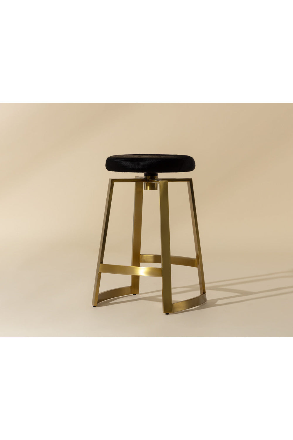 Gold-Base Swivel Counter Stool by Splendido Hendrix Accent Stool, alternate view 5