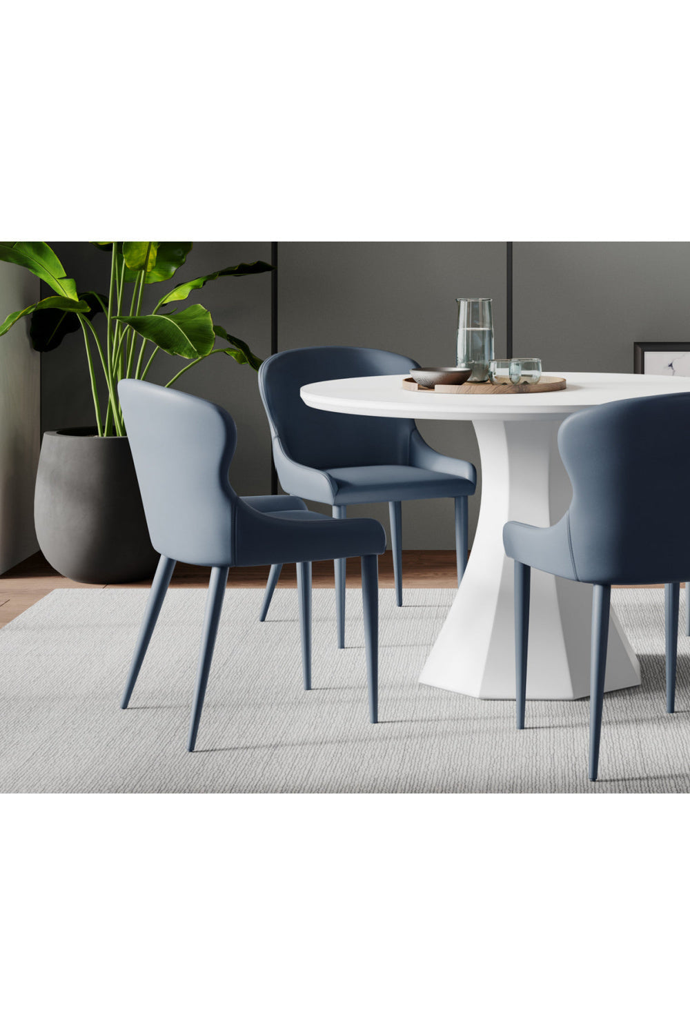 Leather Look Modern Dining Chairs (2) by Splendido Evora, alternate view 19