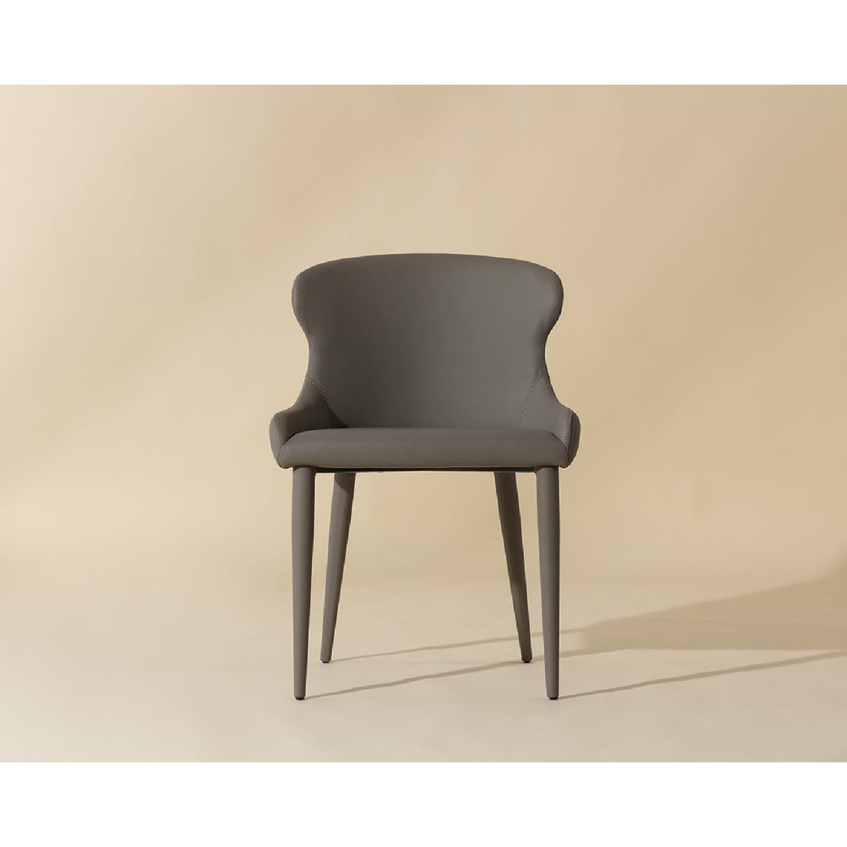 Taupe Leather Dining Chairs (2) by Splendido Evora, alternate view 9