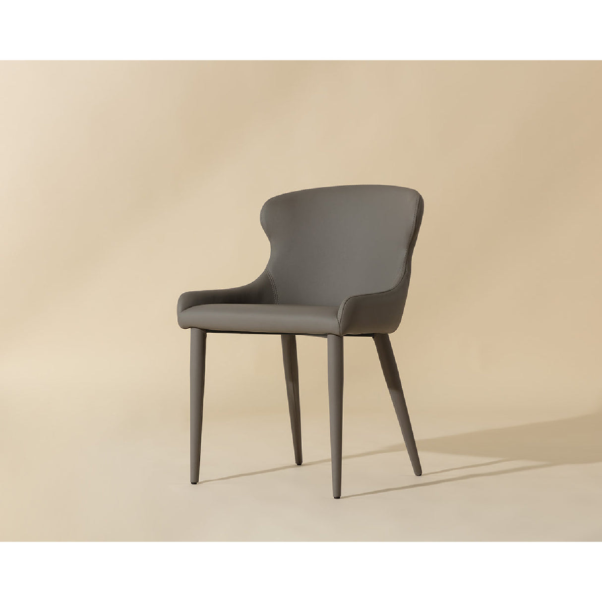 Taupe Leather Dining Chairs (2) by Splendido Evora, alternate view 10