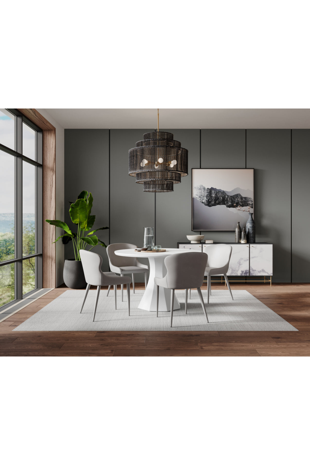 Taupe Leather Dining Chairs (2) | Splendido Evora