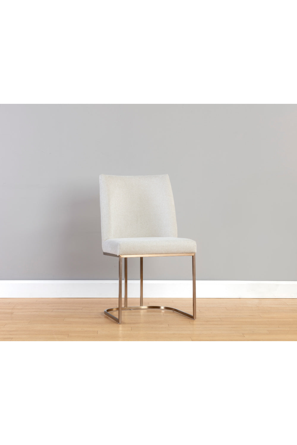Modern European furniture - Cream Cantilevered Dining Chairs (2) - www.oroa.com