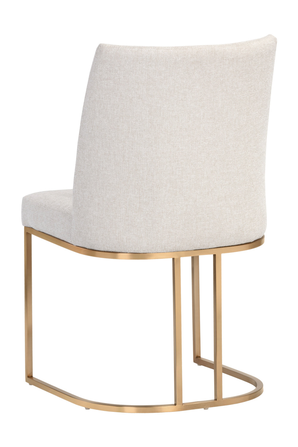 Modern European furniture - Cream Cantilevered Dining Chairs (2) - www.oroa.com