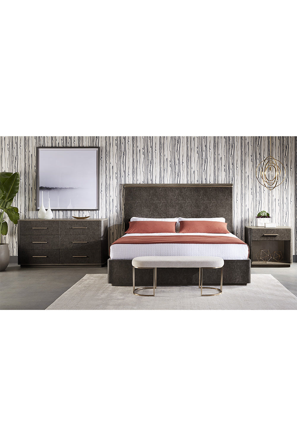Oval Cream Fabric Bench by Splendido Rayla, alternate view 12
