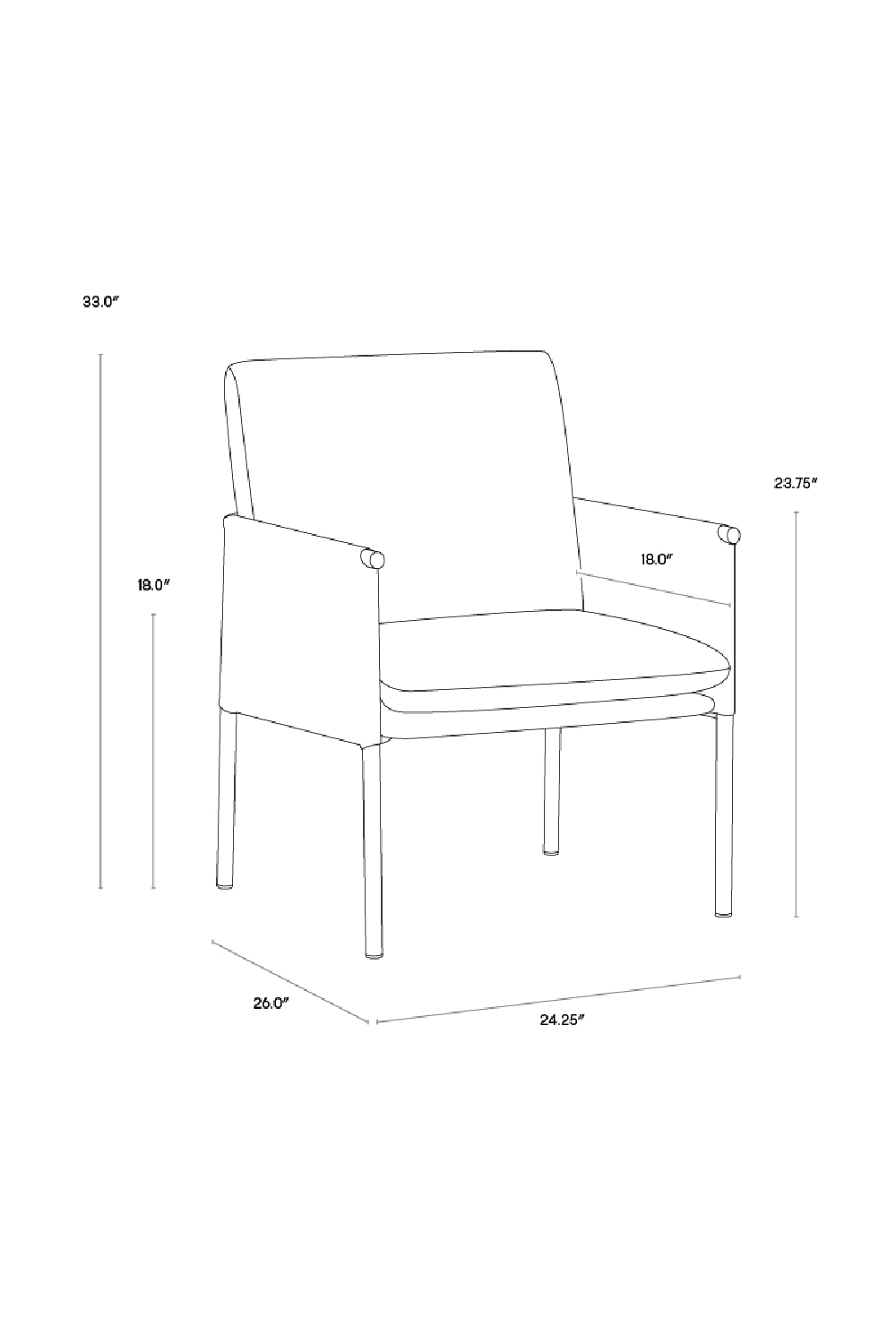 Leather Arm Gray Lounge Chair by Splendido Bellevue Accent Chair, alternate view 13