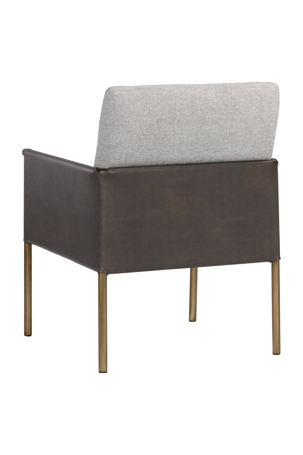 Leather Arm Gray Lounge Chair by Splendido Bellevue Accent Chair, alternate view 5