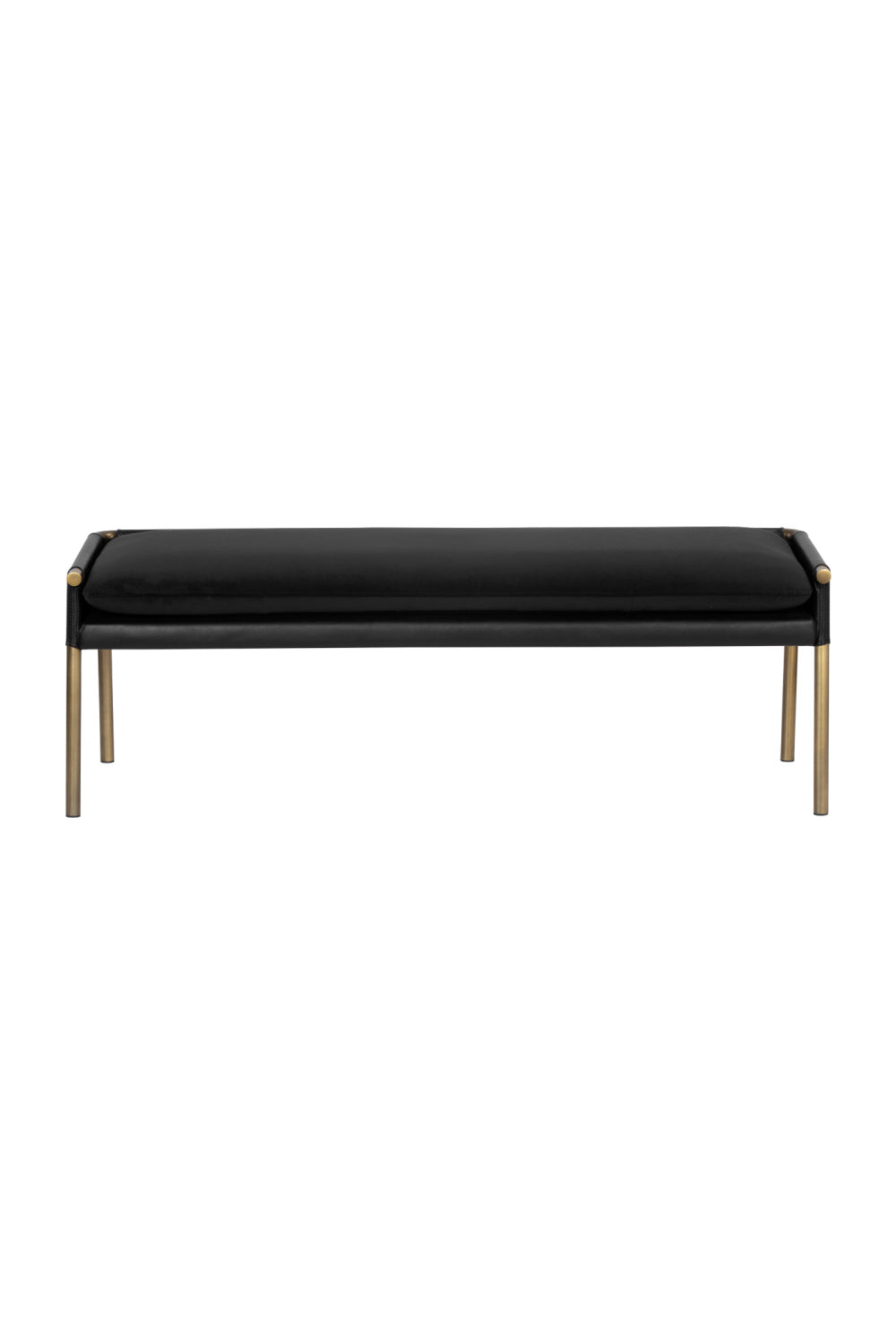 Brass Frame Modern Bench by Splendido Bellevue, alternate view 17