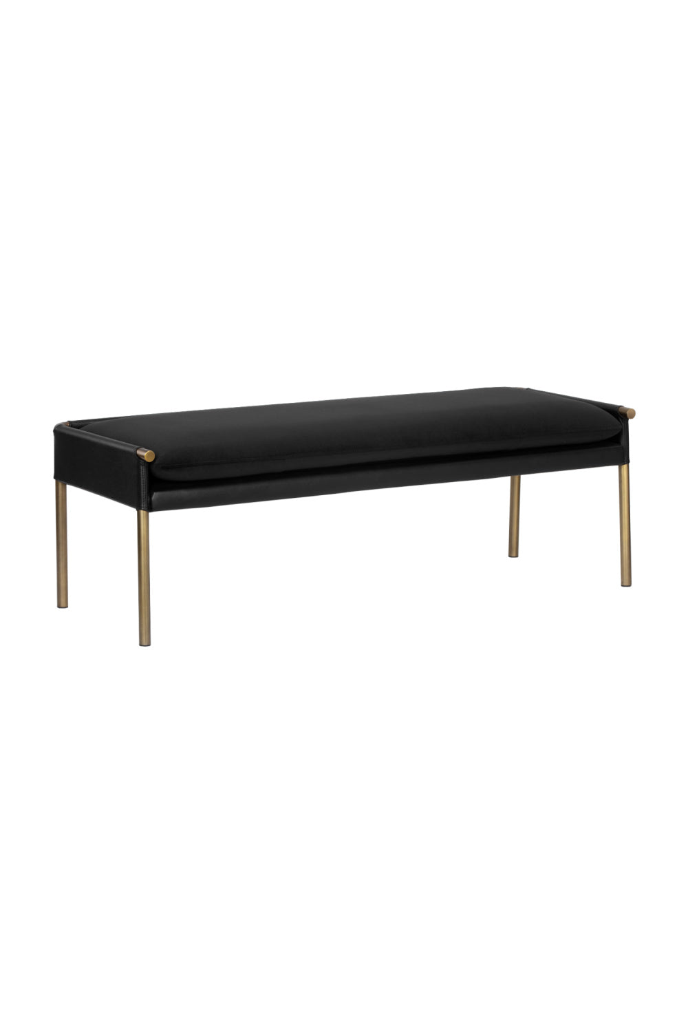 Brass Frame Modern Bench by Splendido Bellevue, alternate view 19