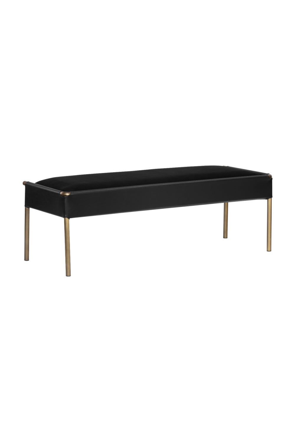 Brass Frame Modern Bench by Splendido Bellevue, alternate view 20