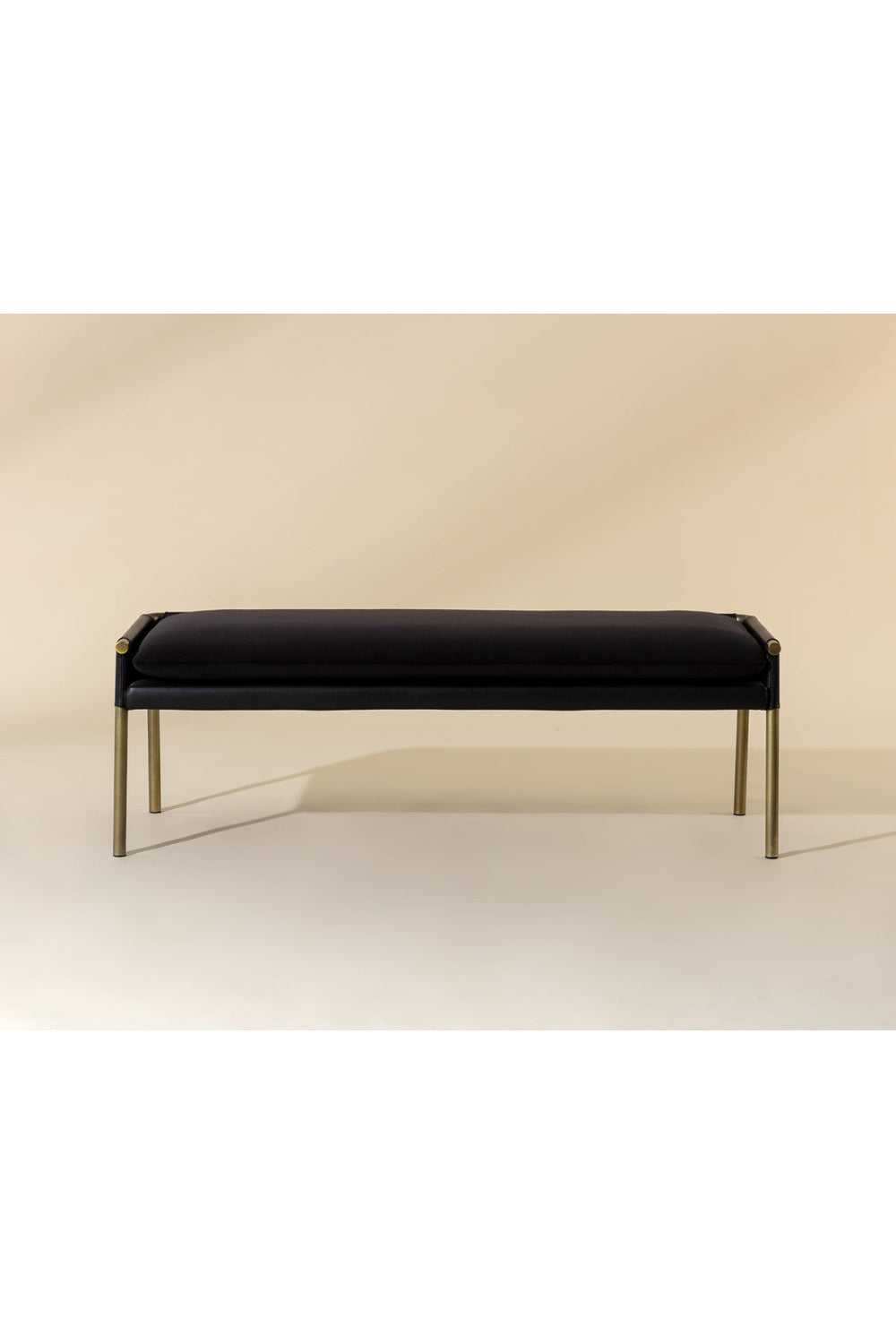 Brass Frame Modern Bench by Splendido Bellevue, alternate view 23
