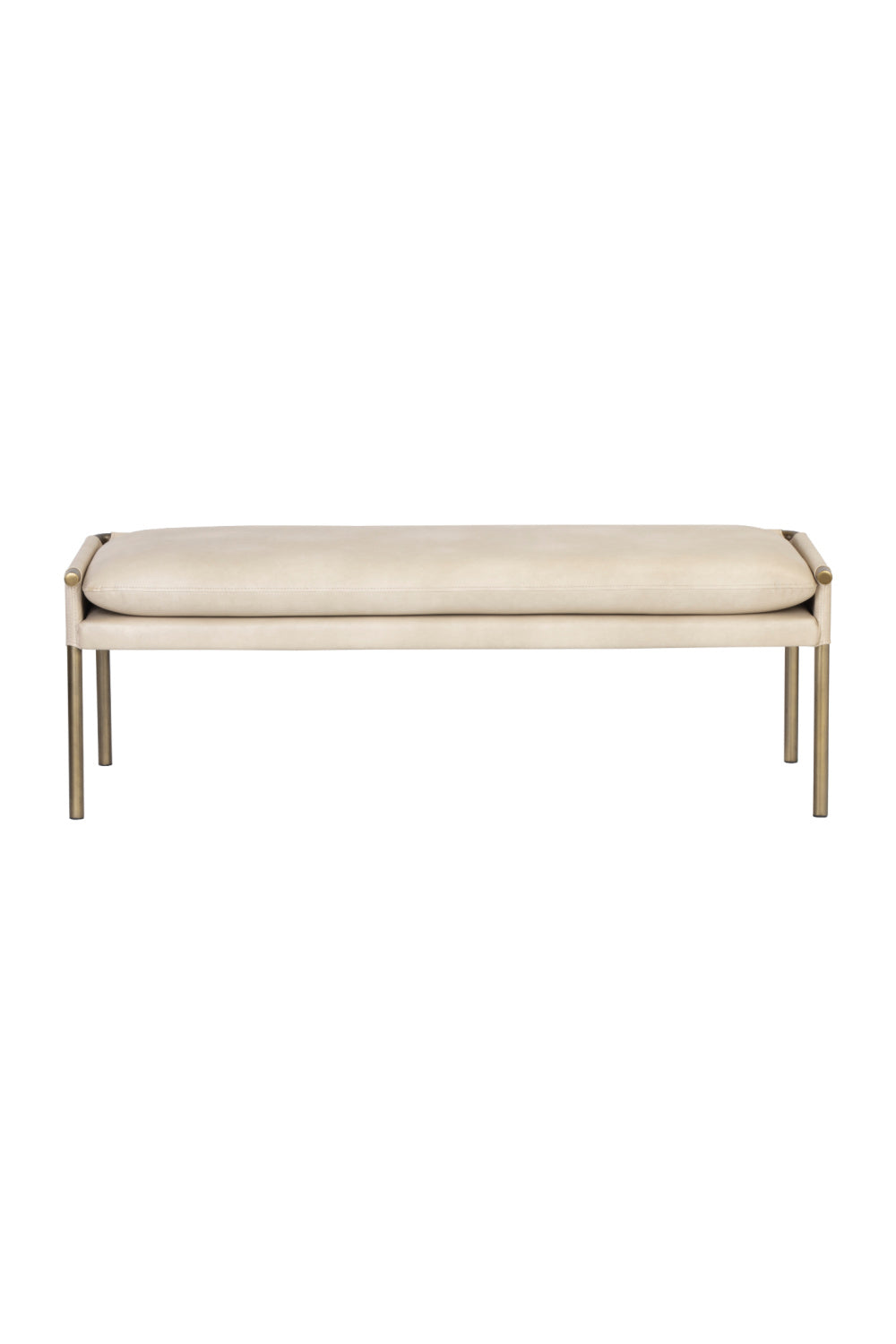 Brass Frame Modern Bench by Splendido Bellevue