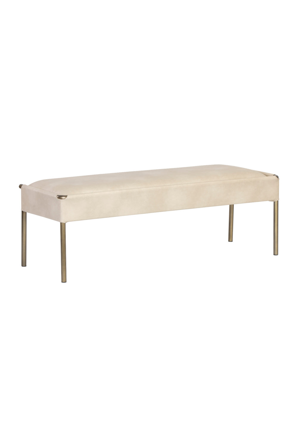 Brass Frame Modern Bench by Splendido Bellevue, alternate view 4