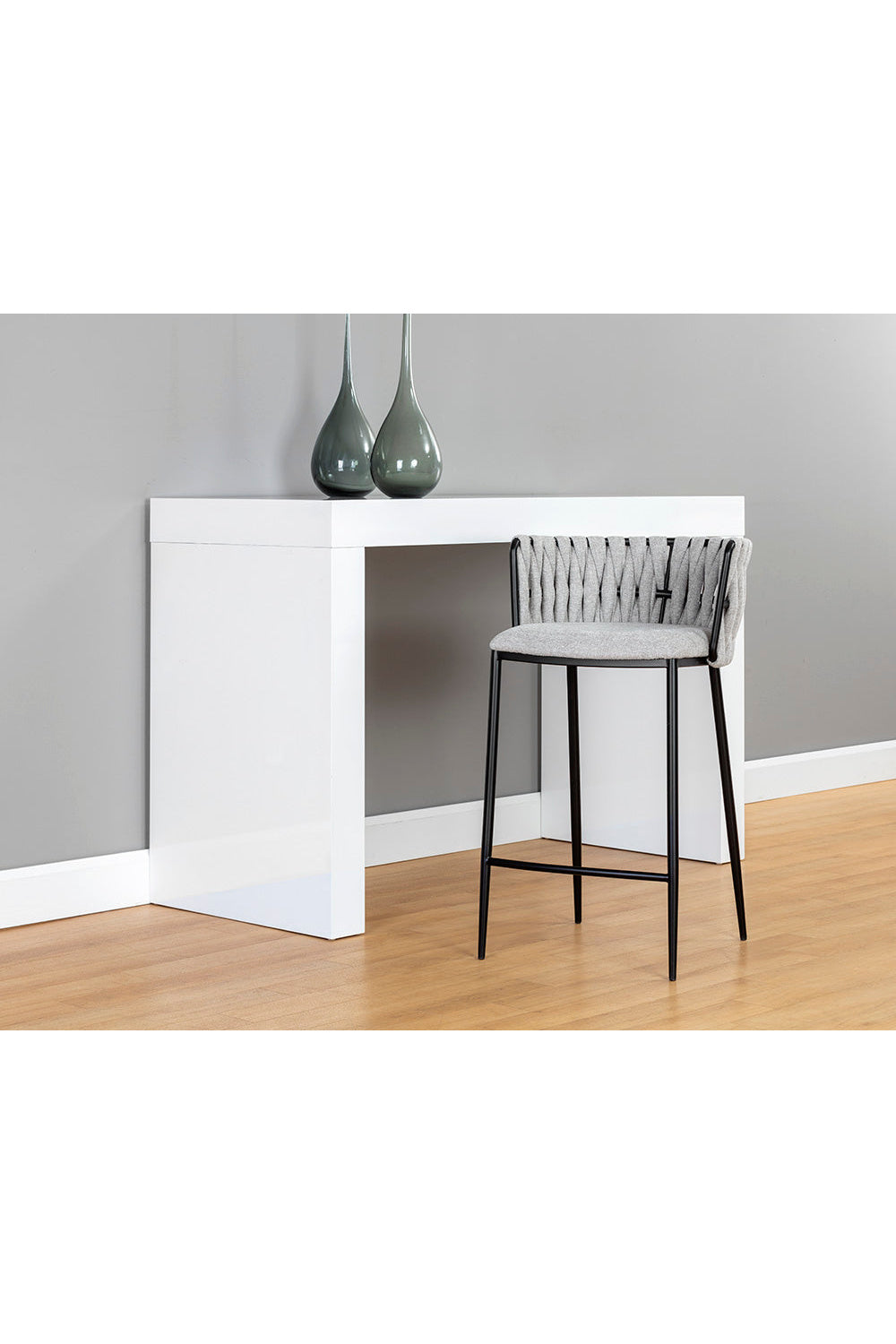 Weaved Back Counter Stool by Splendido Sarai, alternate view 11