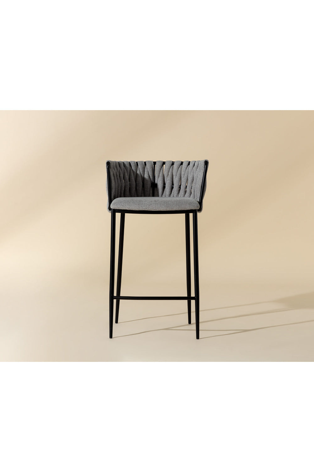Weaved Back Counter Stool by Splendido Sarai, alternate view 8