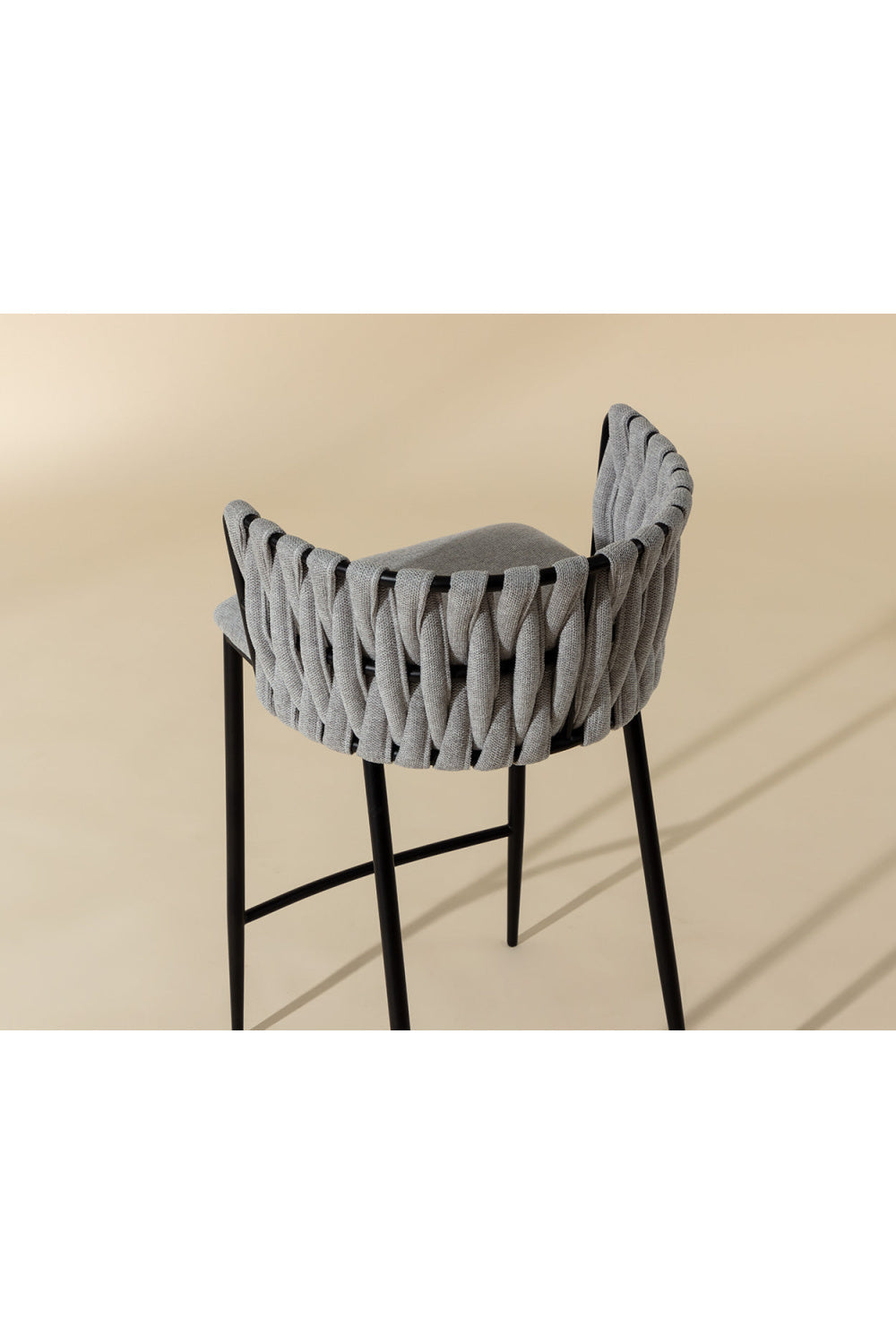 Weaved Back Counter Stool by Splendido Sarai, alternate view 9