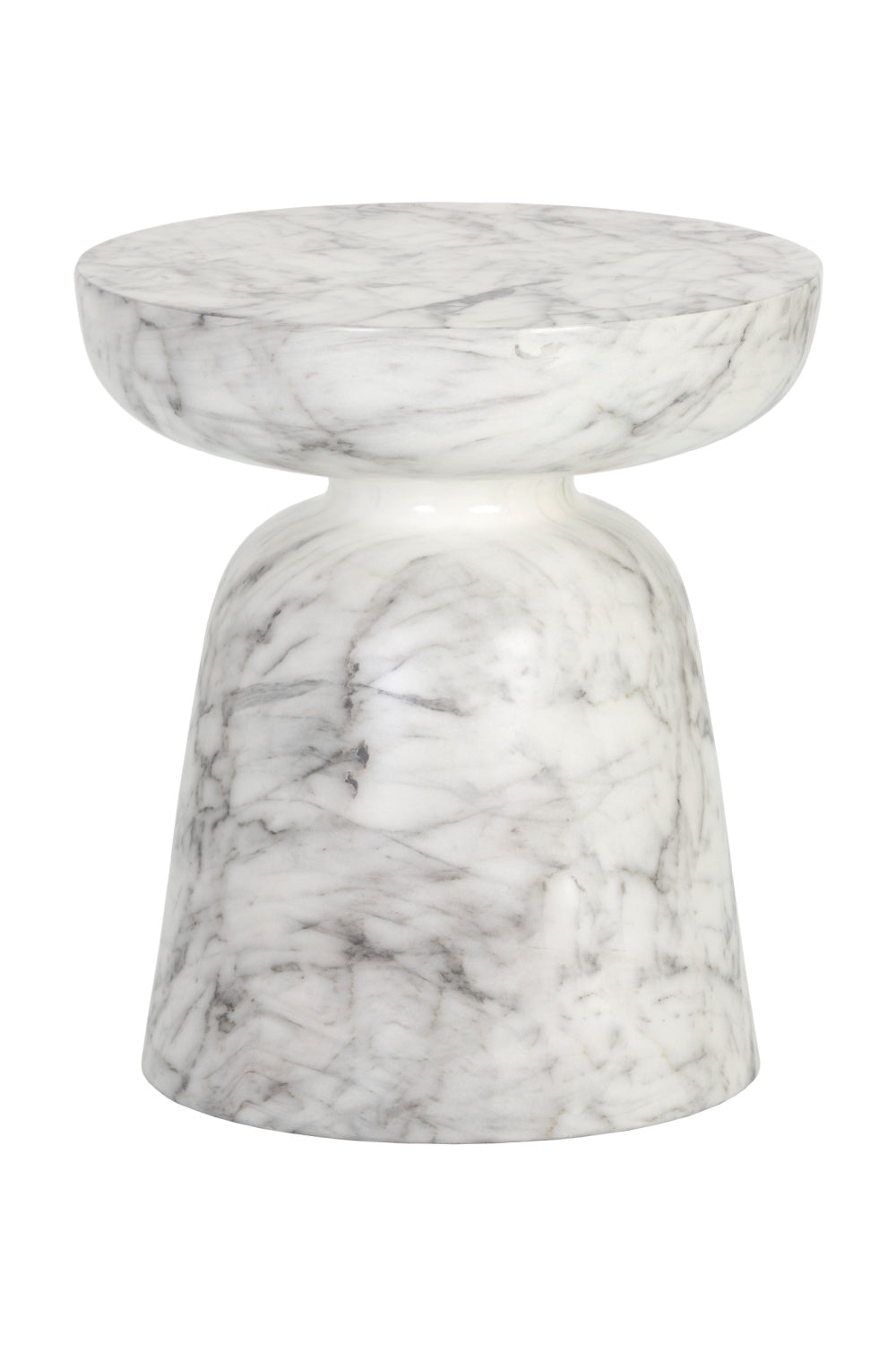 Marble-Look Indoor/Outdoor End Table by Splendido Lucida Side Table