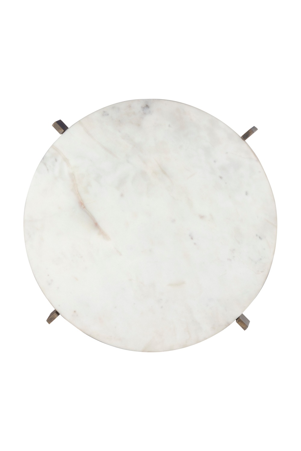 Antique Brass Marble End Table by Splendido Anak Side Table, alternate view 4