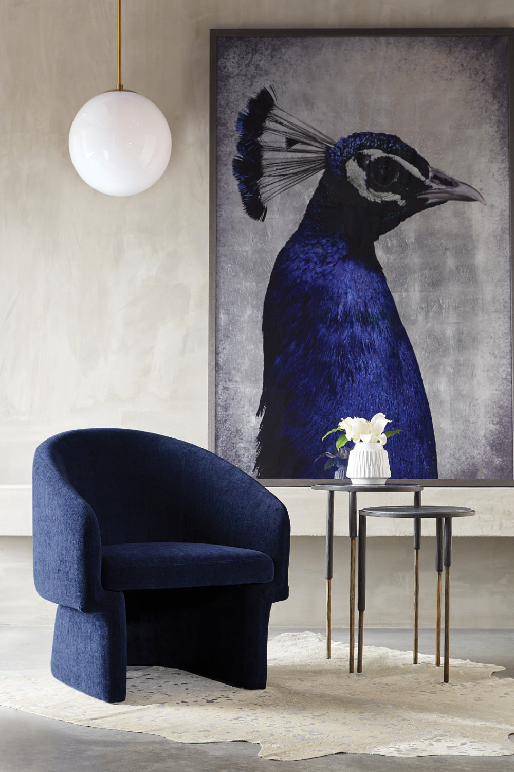 Black Marble Nesting End Tables (2) by Splendido Kyrie Side Table, alternate view 2