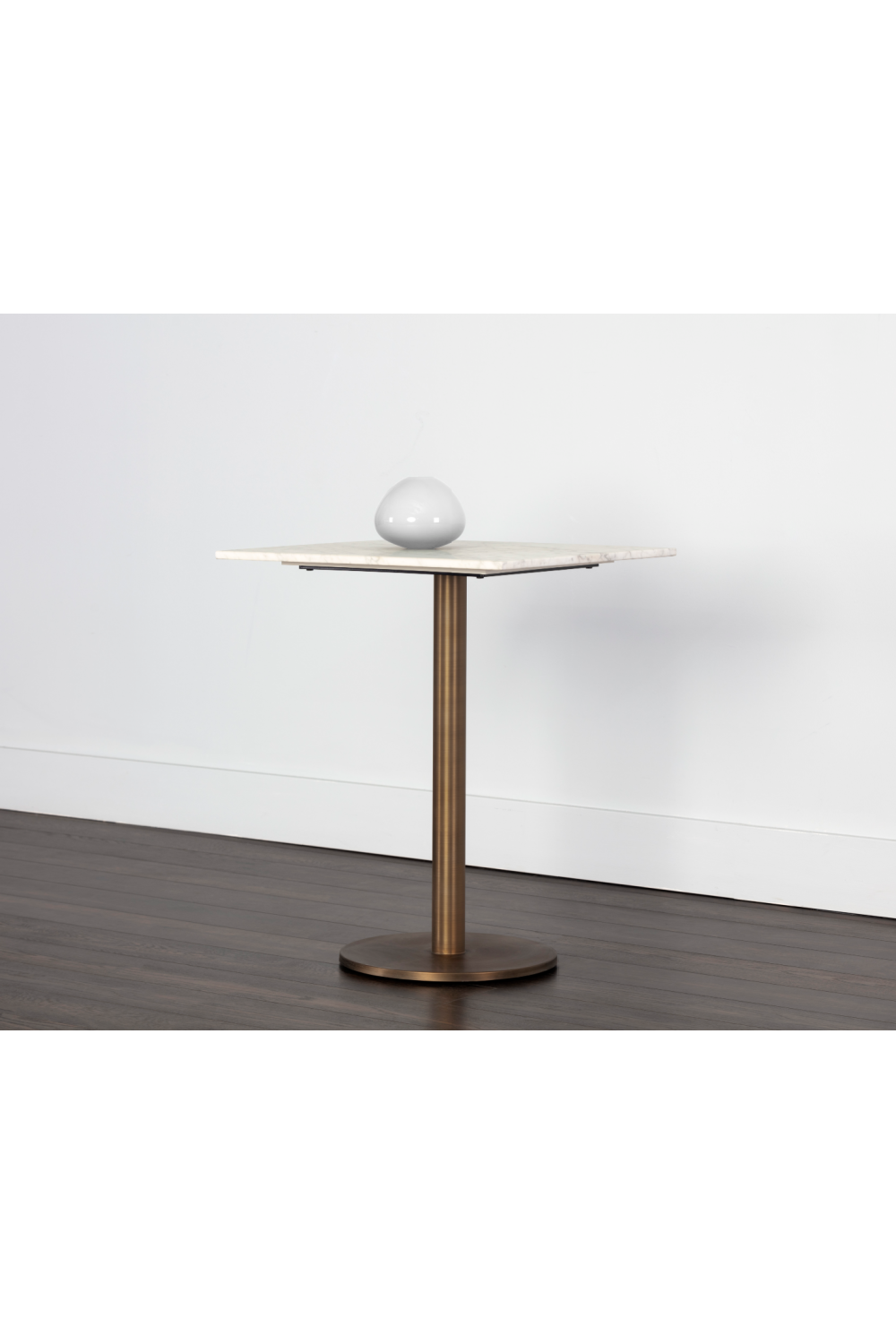 Art Deco Marble Square Bistro Table by Splendido Enco Dining Table, alternate view 5