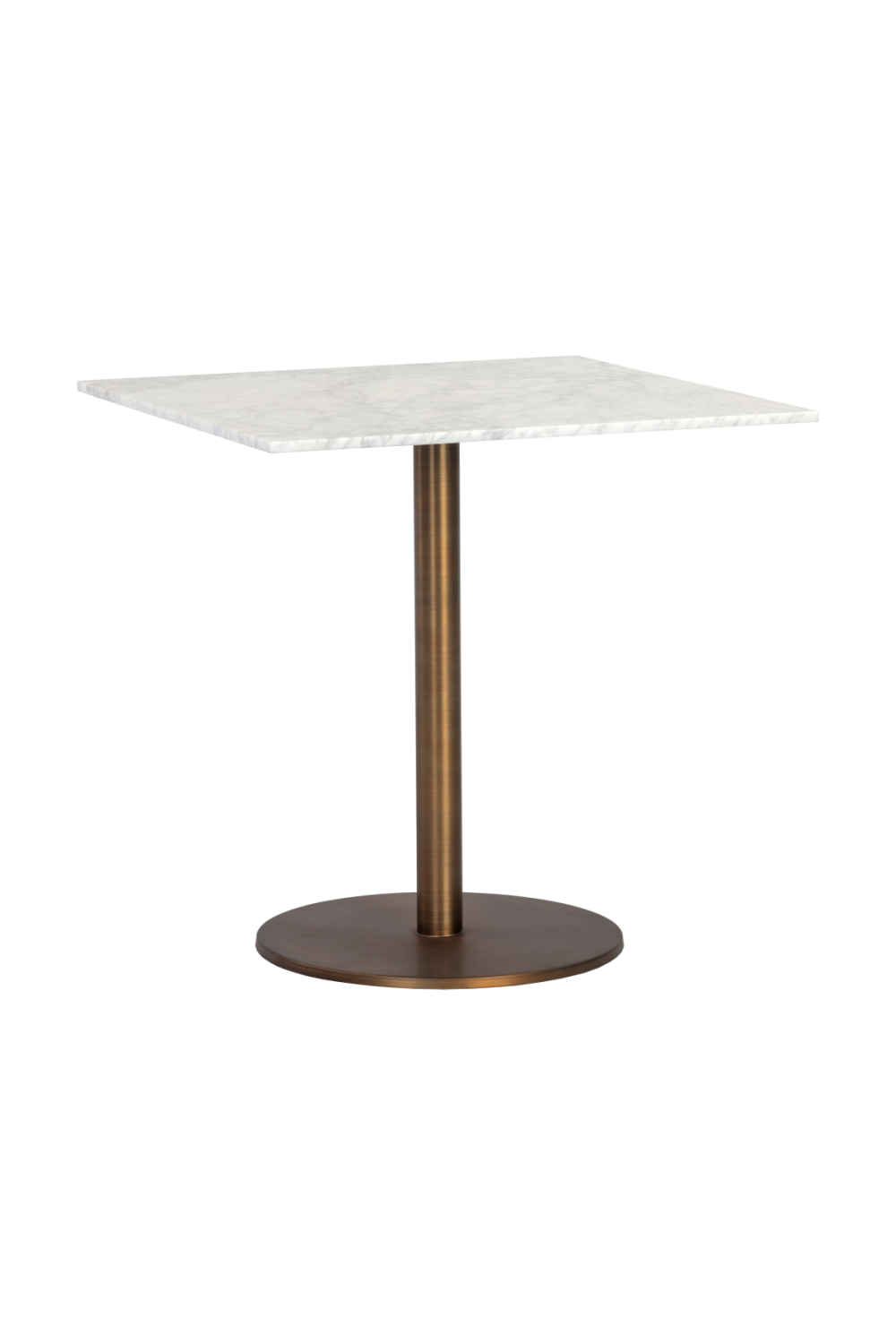 Art Deco Marble Square Bistro Table by Splendido Enco Dining Table, alternate view 7