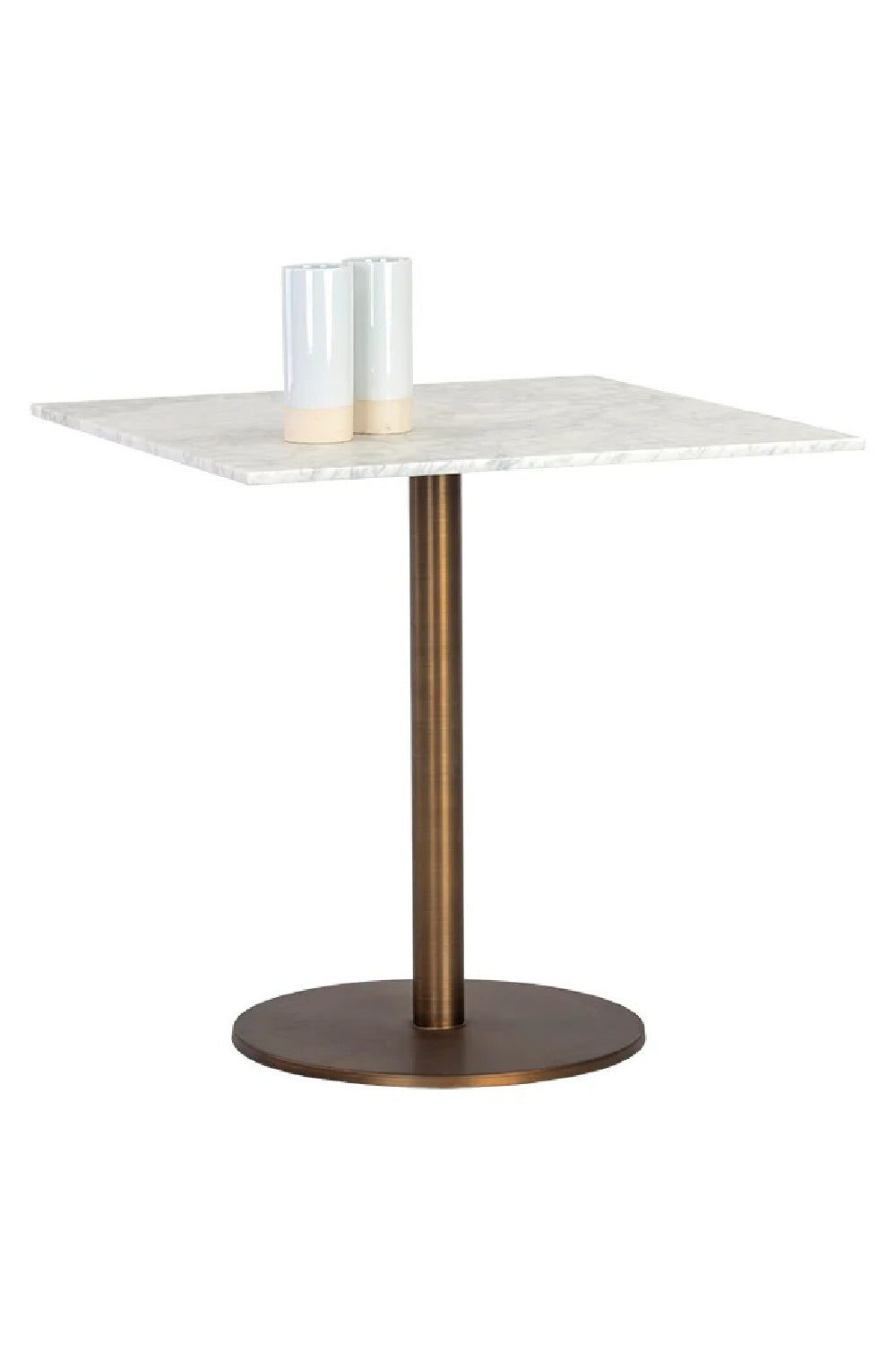 Art Deco Marble Square Bistro Table by Splendido Enco Dining Table, alternate view 9