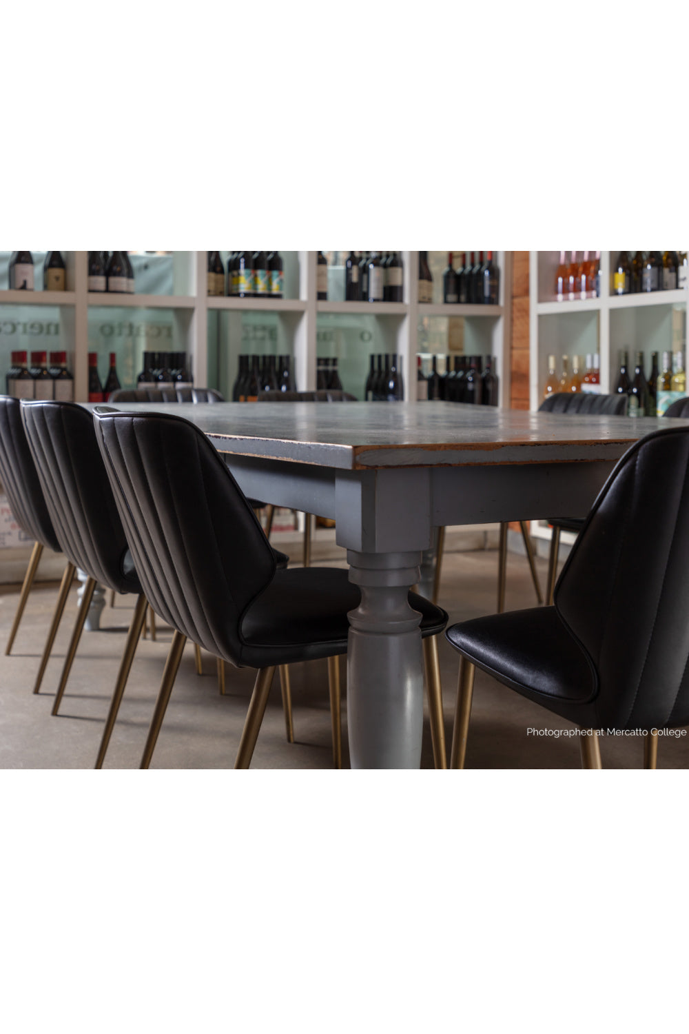 Channeled Leather Look Dining Chairs (2) by Splendido Clinton, alternate view 22
