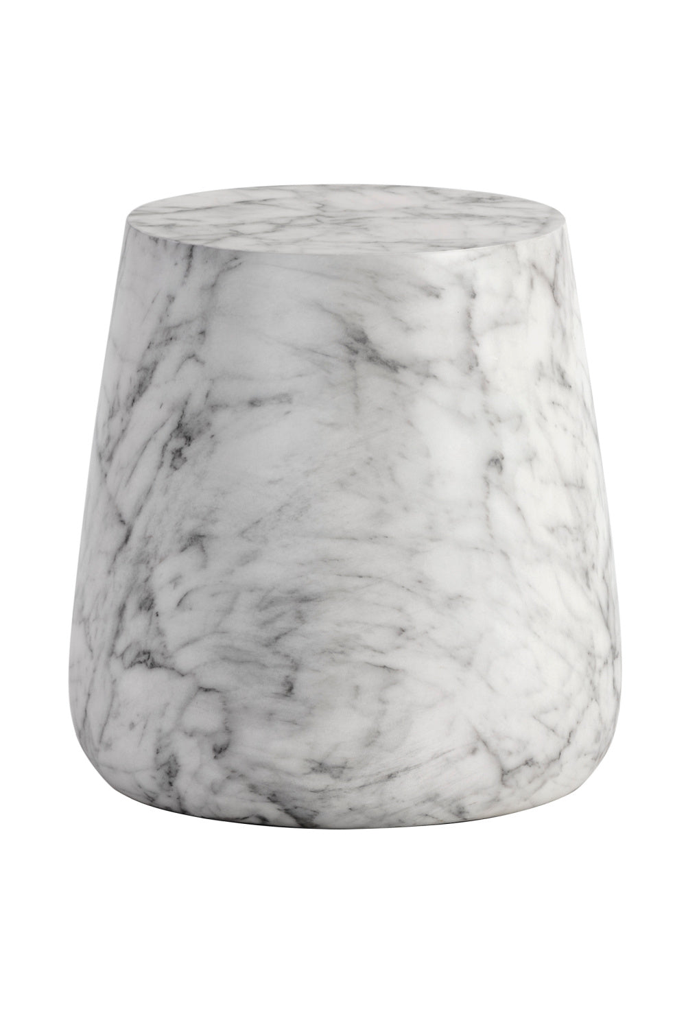 Marble Look Indoor/Outdoor Concrete End Table by Splendido Aries Outdoor Side Table