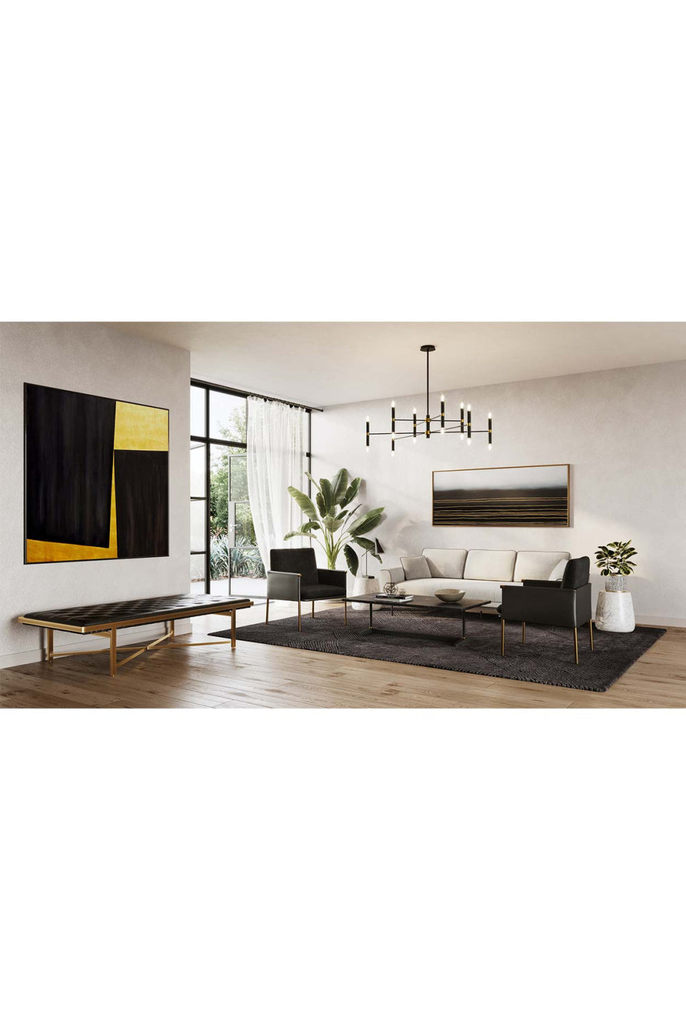 Marble Look Indoor/Outdoor Concrete End Table by Splendido Aries Outdoor Side Table, alternate view 7
