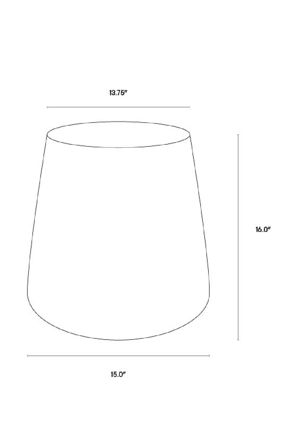 Marble Look Indoor/Outdoor Concrete End Table by Splendido Aries Outdoor Side Table, alternate view 17