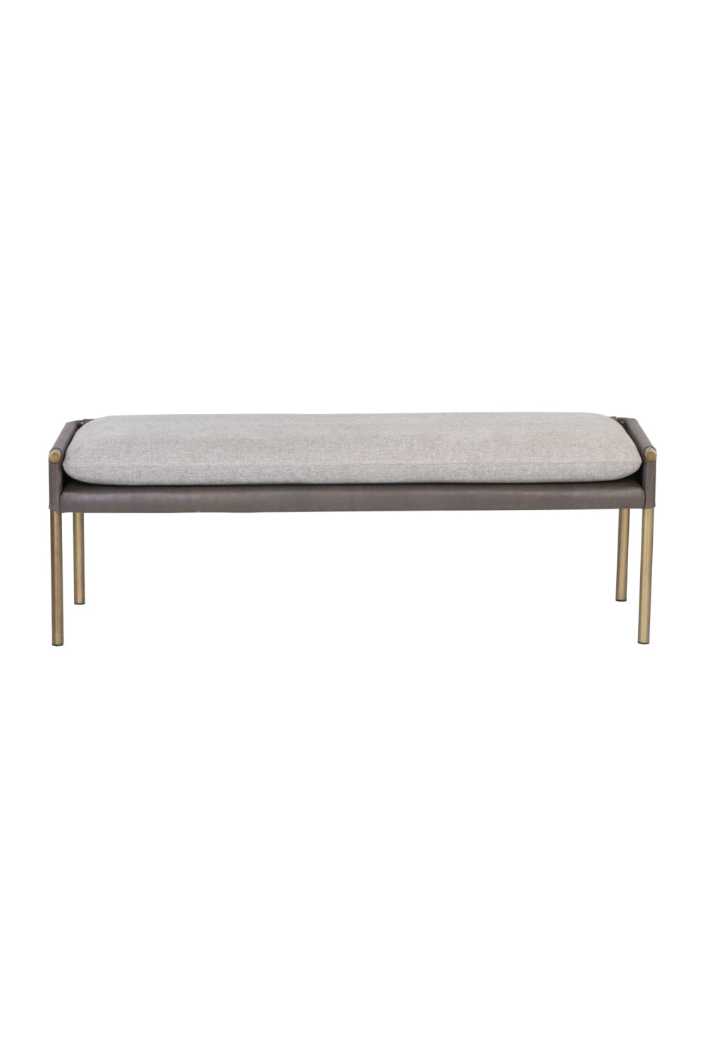 Brass Frame Modern Bench by Splendido Bellevue, alternate view 9