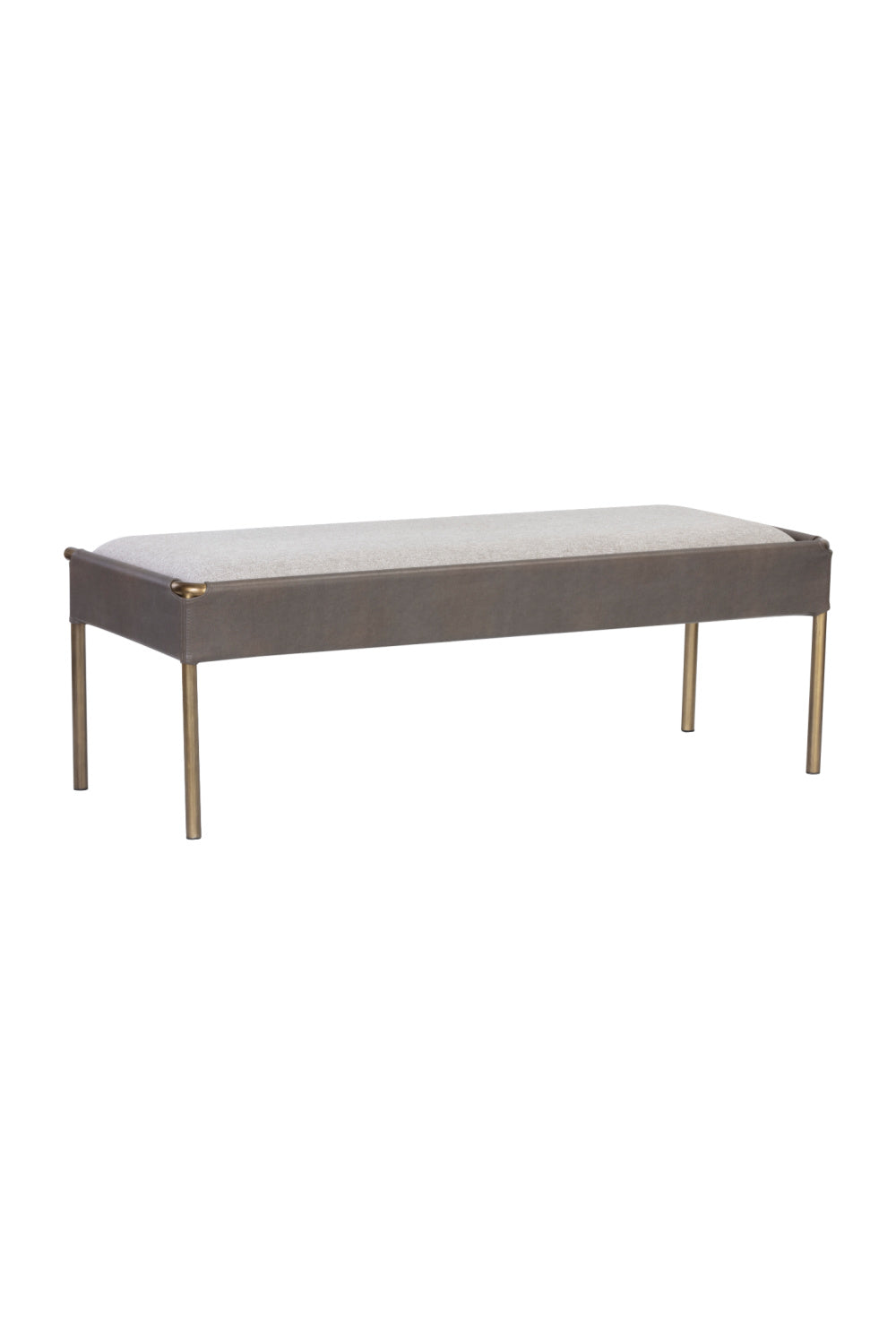Brass Frame Modern Bench by Splendido Bellevue, alternate view 12