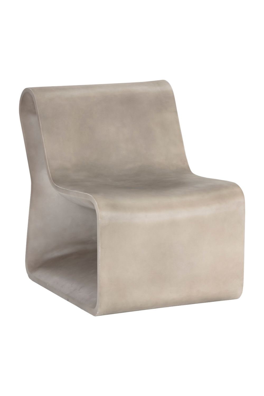 Modern European furniture - Gray Concrete Indoor/Outdoor Lounge Chair - www.oroa.com