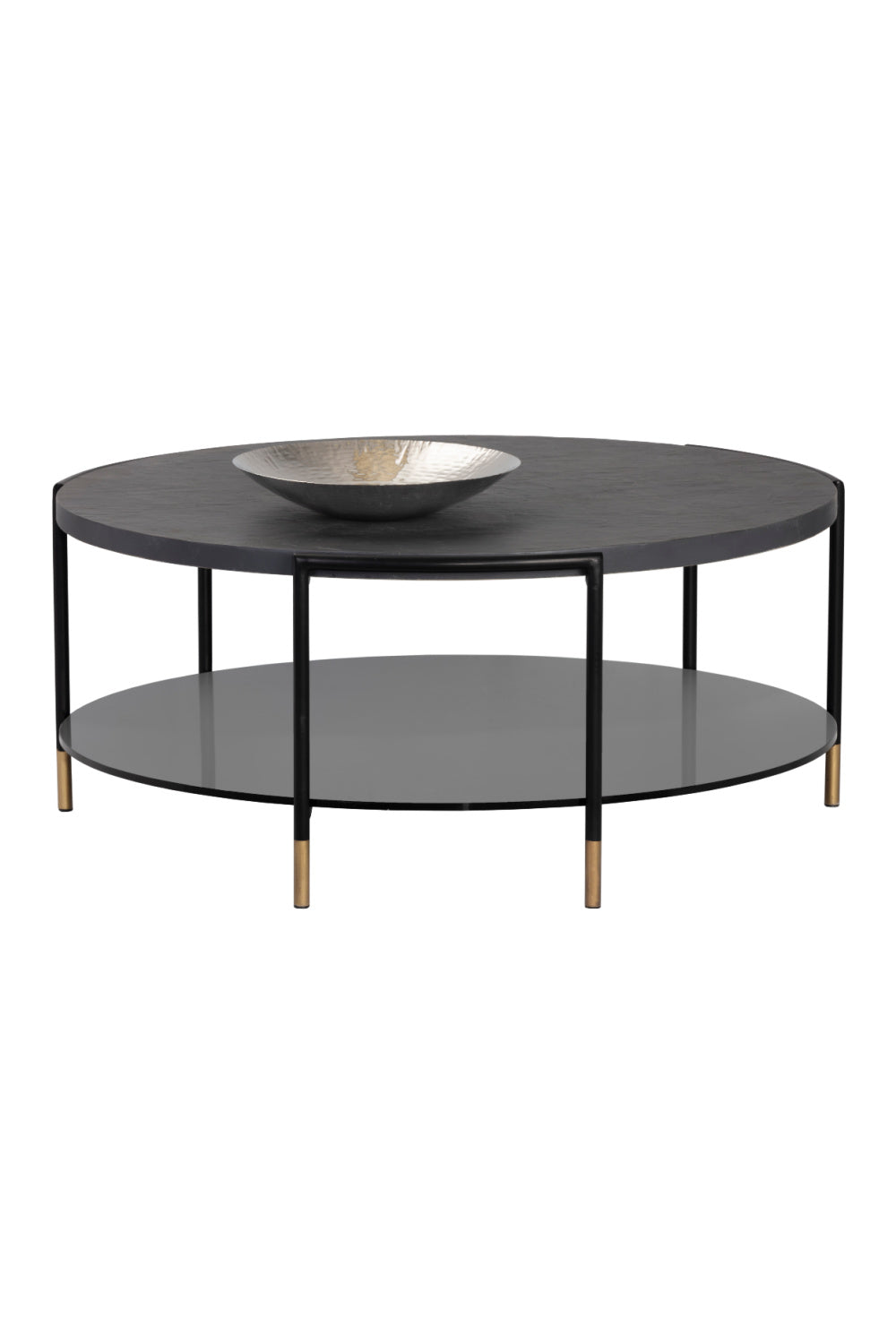 Modern European furniture - Black Round Indoor/Outdoor Coffee Table - www.oroa.com