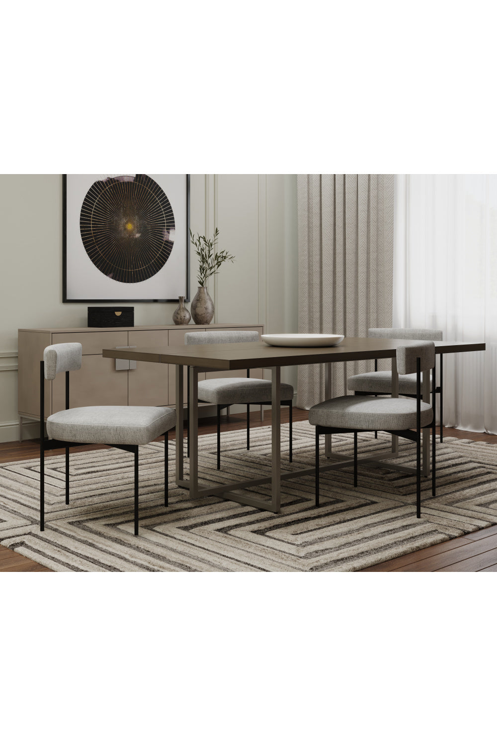 Gray Open-Back Dining Chairs (2) by Splendido Seneca, alternate view 8