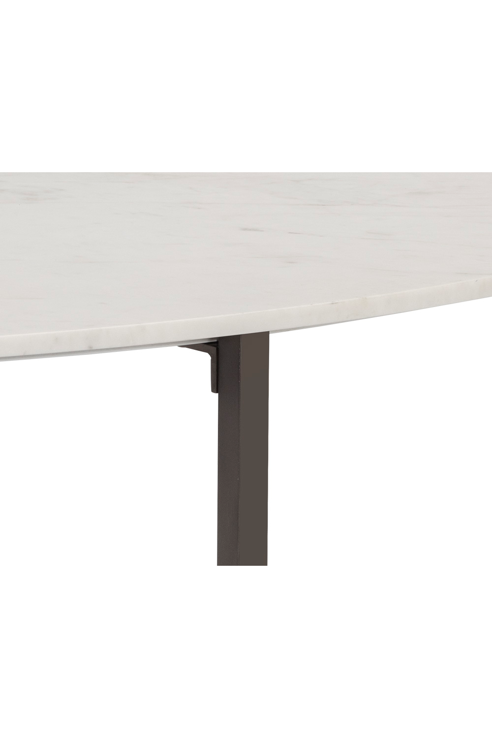 White Oval Marble Coffee Table by Splendido Kiara, alternate view 4