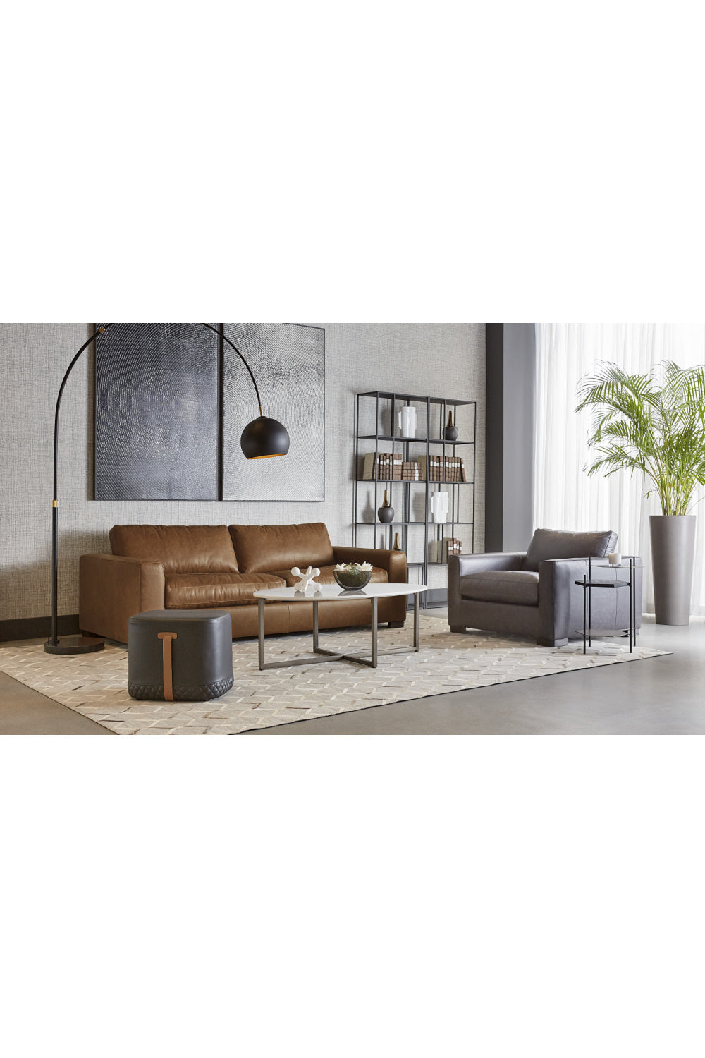 Modern European furniture - White Oval Marble Coffee Table - www.oroa.com