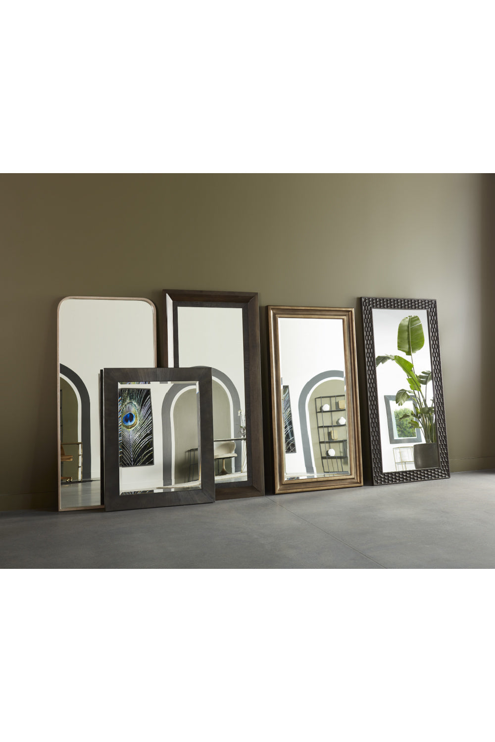 Iron Framed Floor Mirror by Splendido Calabasas, alternate view 6