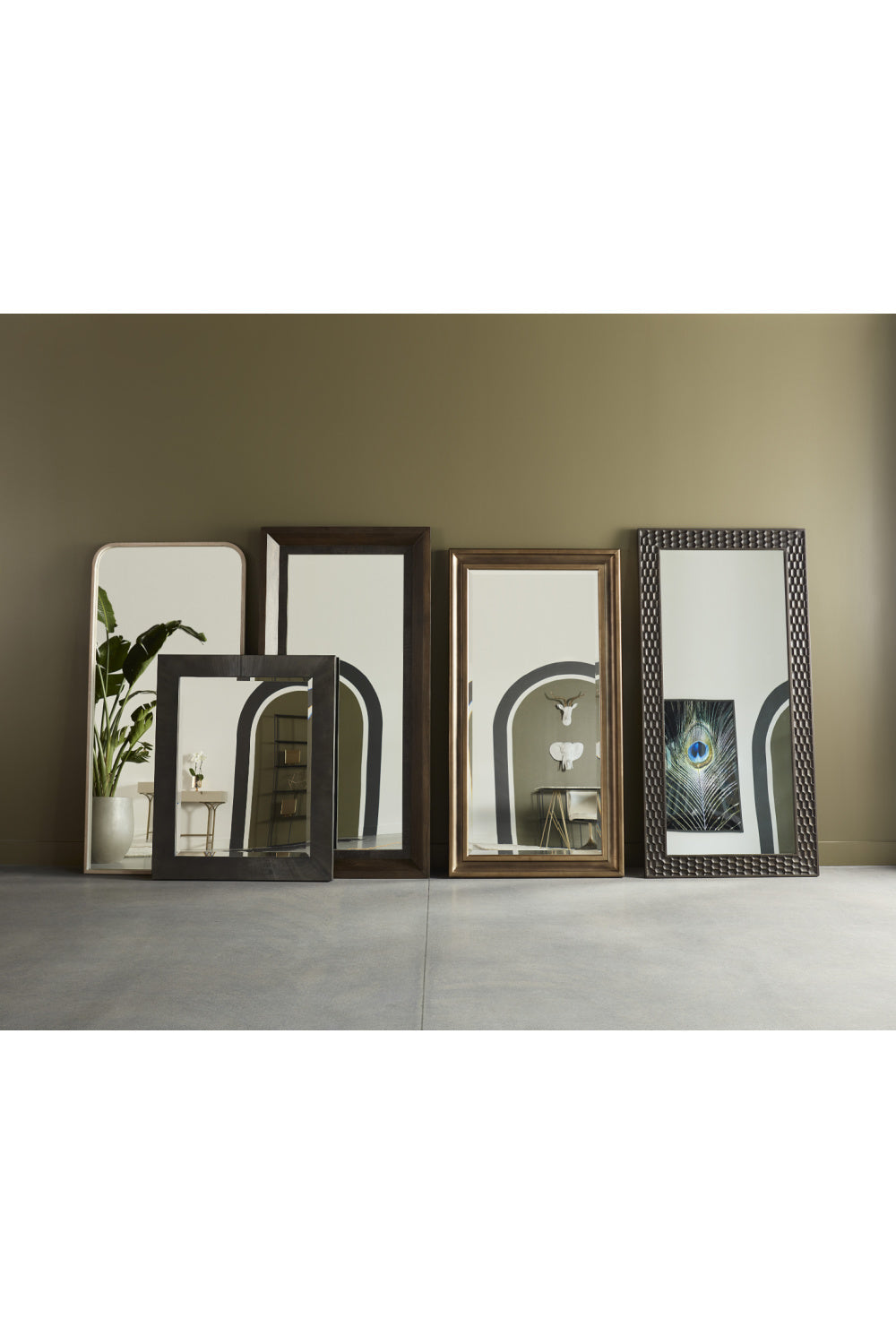 Iron Framed Floor Mirror by Splendido Calabasas, alternate view 7