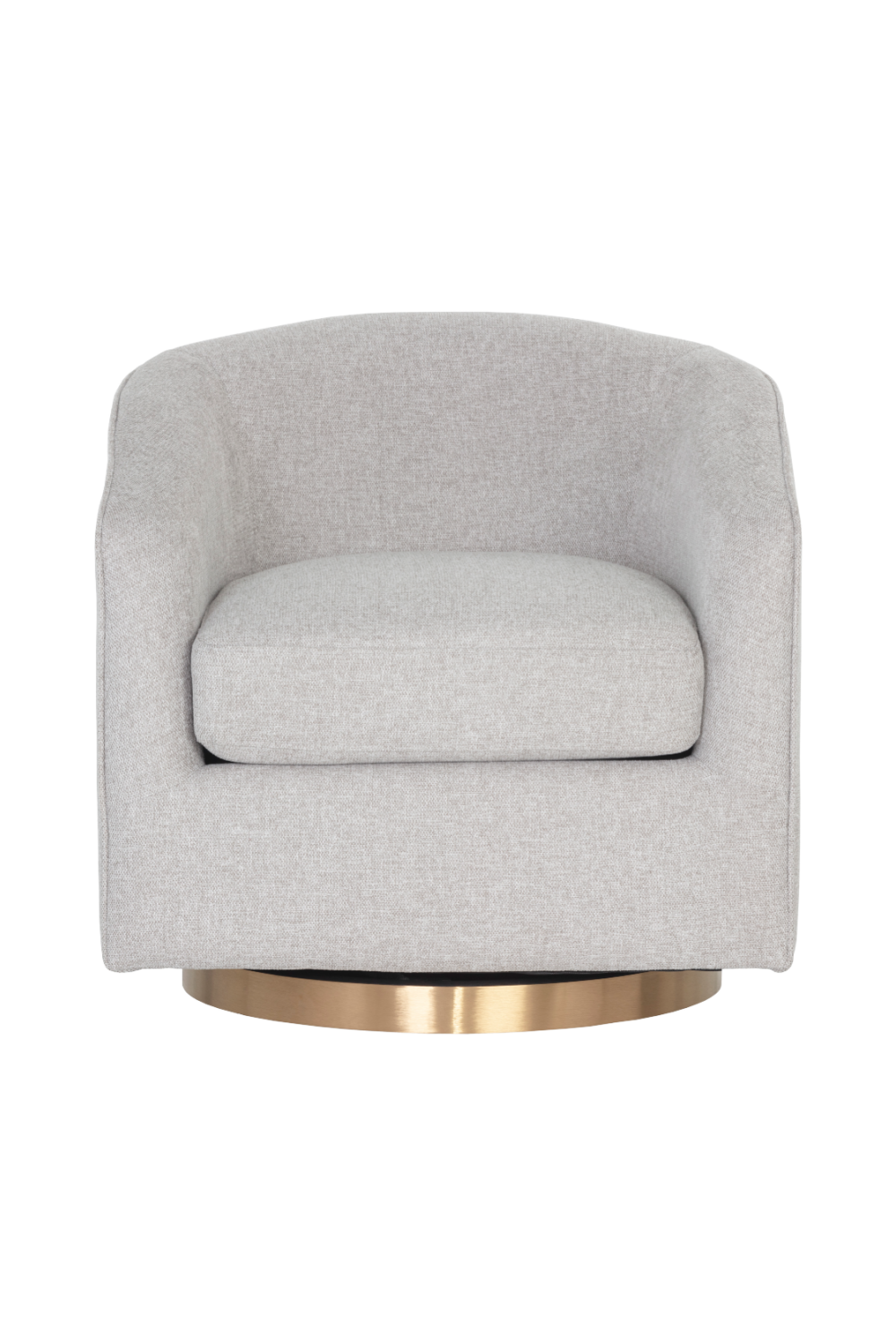 Curved Swivel Lounge Chair by Splendido Hazel Accent Chair, alternate view 2