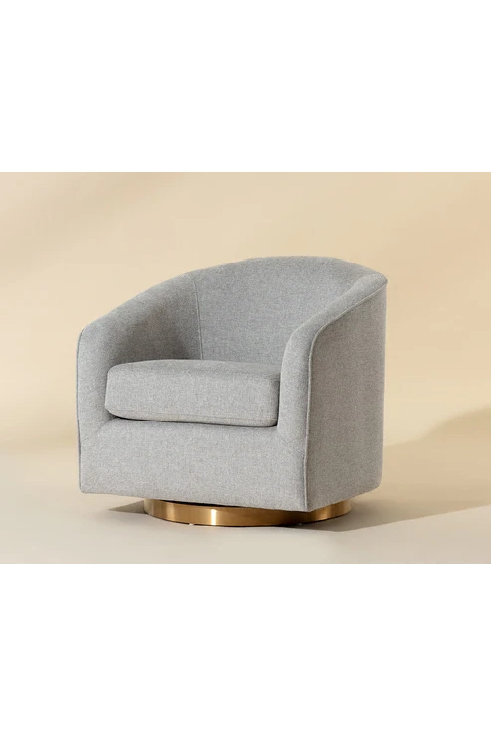 Curved Swivel Lounge Chair by Splendido Hazel Accent Chair, alternate view 8