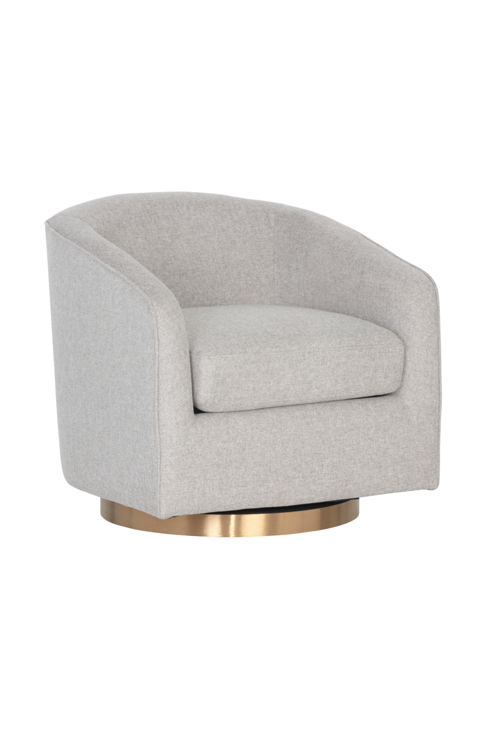 Curved Swivel Lounge Chair by Splendido Hazel Accent Chair