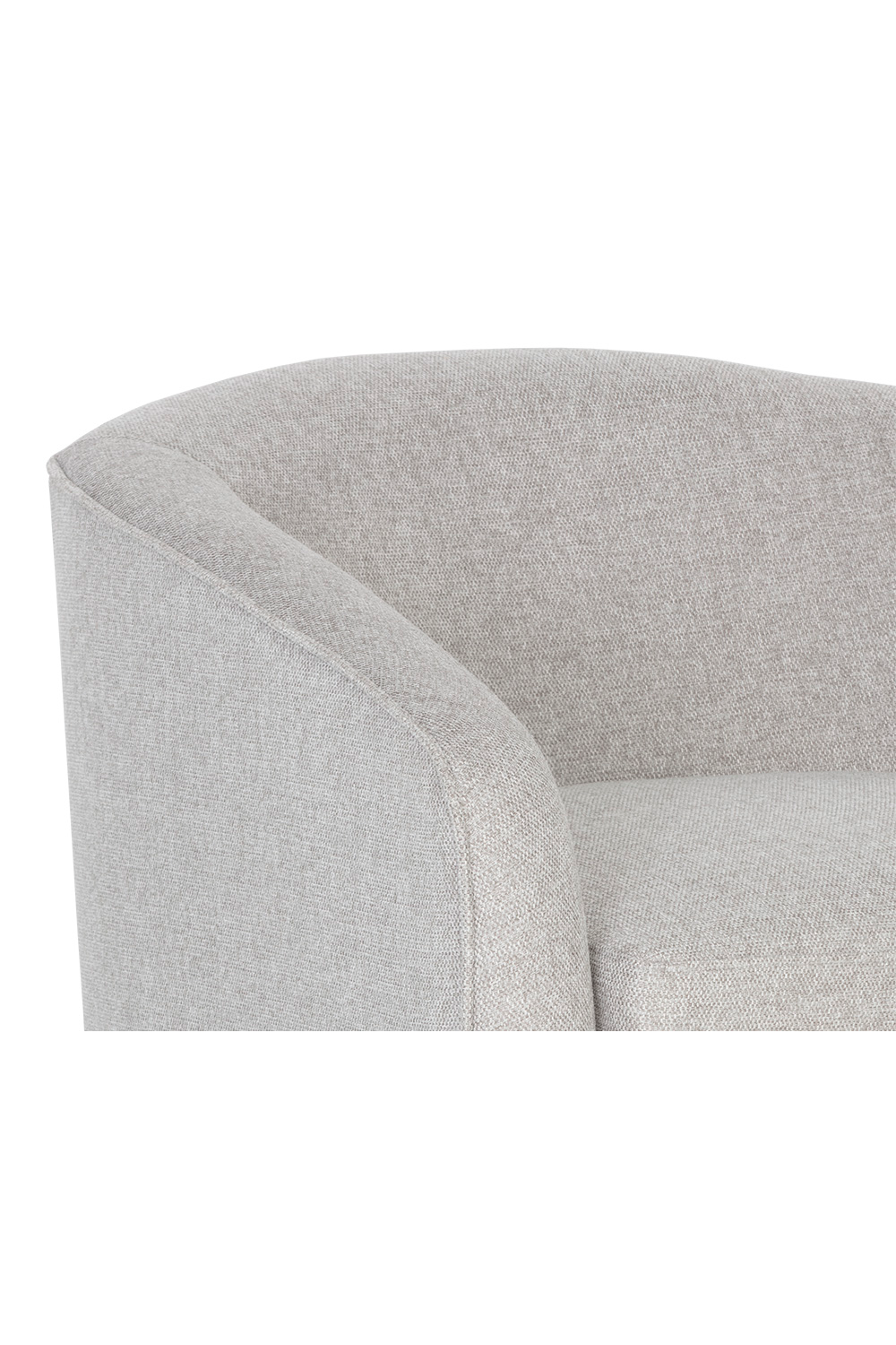 Curved Swivel Lounge Chair by Splendido Hazel Accent Chair, alternate view 6