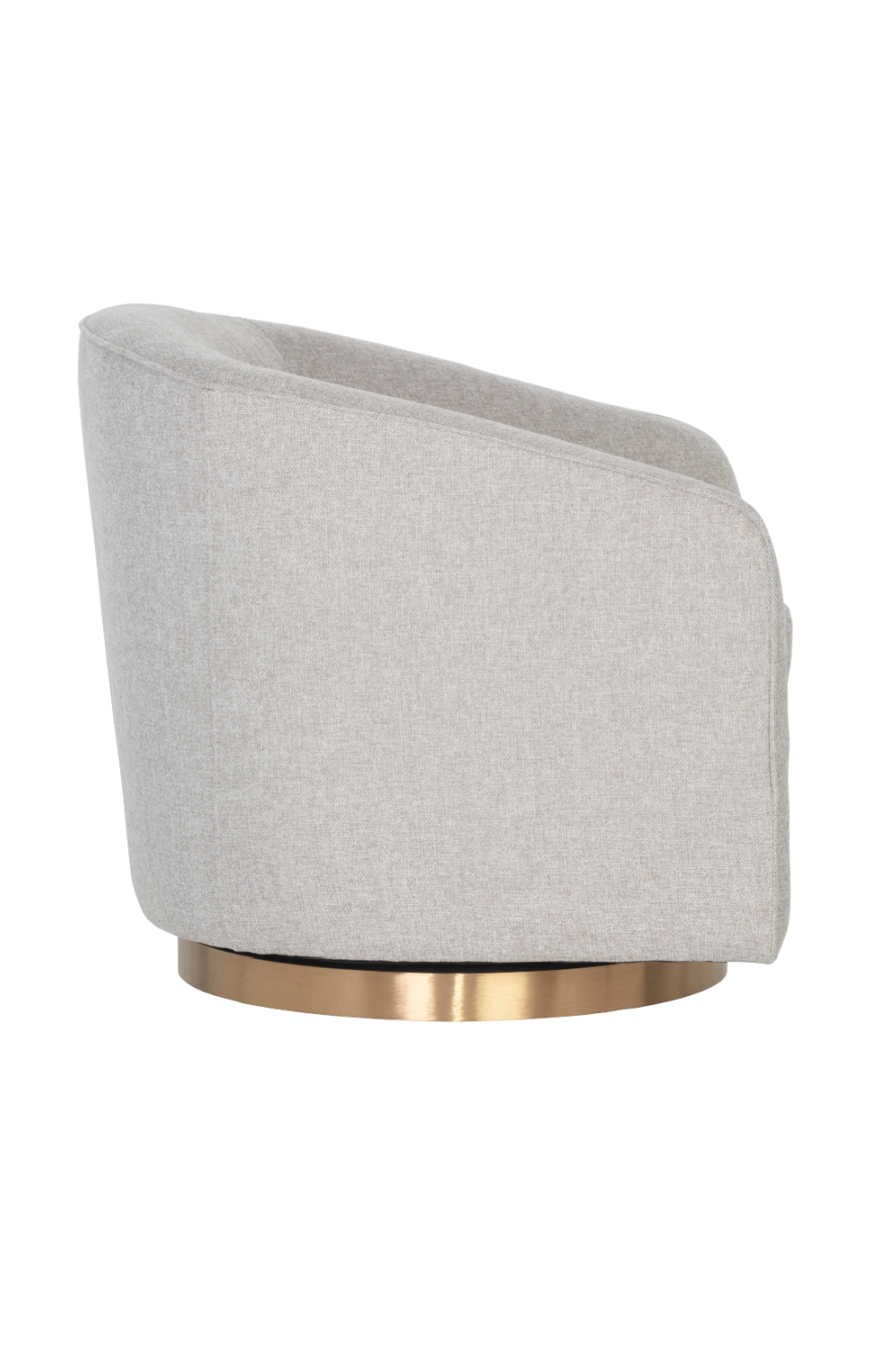Curved Swivel Lounge Chair by Splendido Hazel Accent Chair, alternate view 3